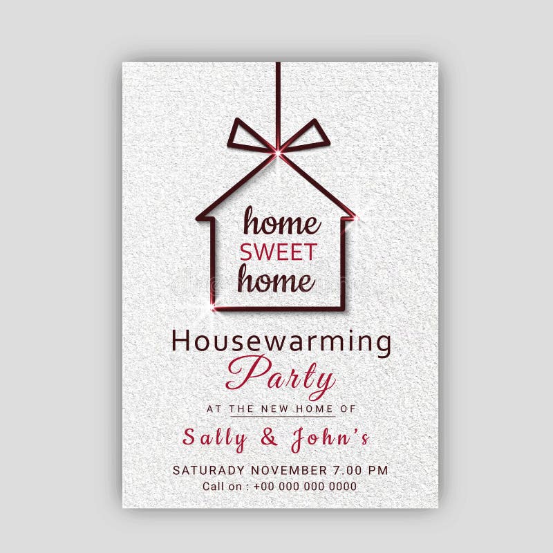 Housewarming invitation