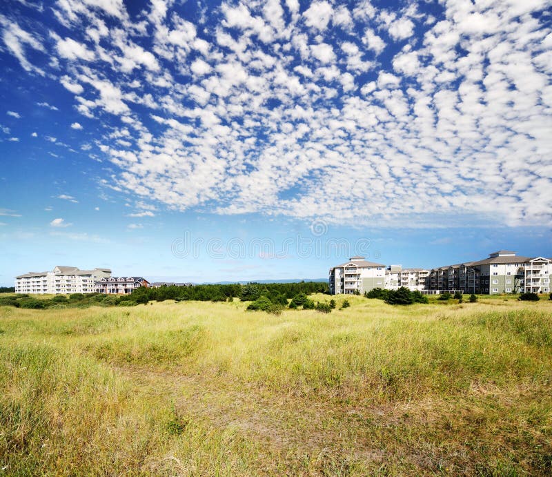 A Housing Apartments at Long Beach Washington Stock Photo Image of