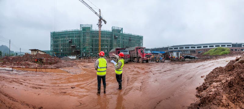 Housing construction site site