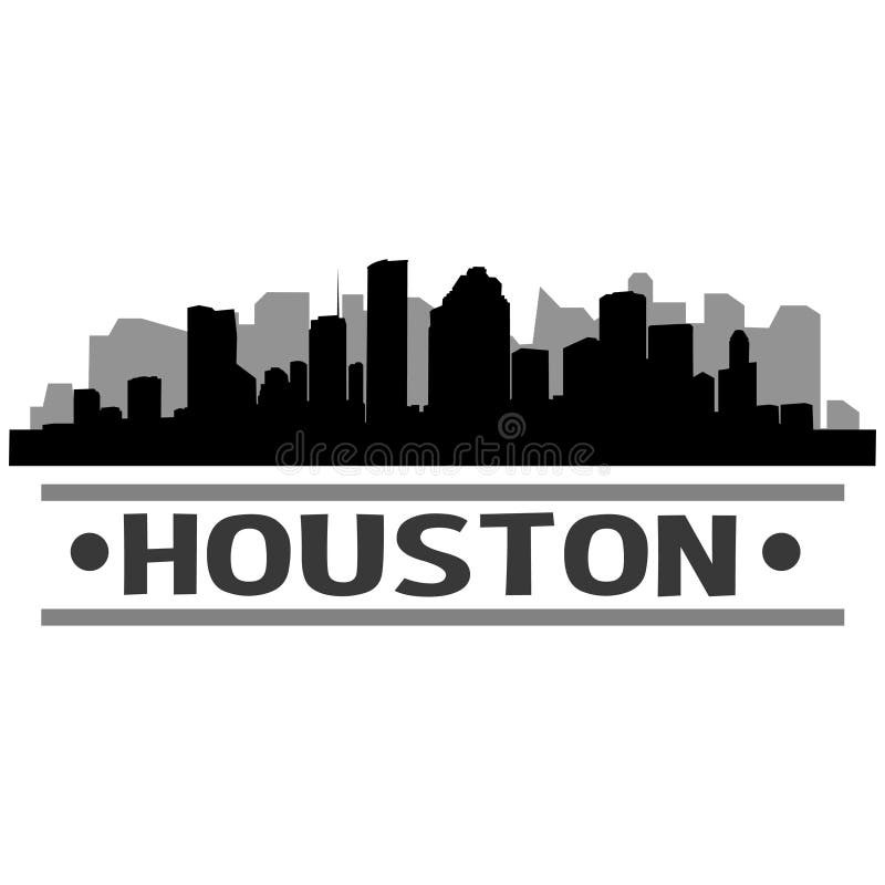 Houston linii horyzontu miasta ikony sztuki Wektorowy projekt royalty ilustracja Houston linii horyzontu miasta ikony sztuki Wektorowy projekt royalty ilustracja