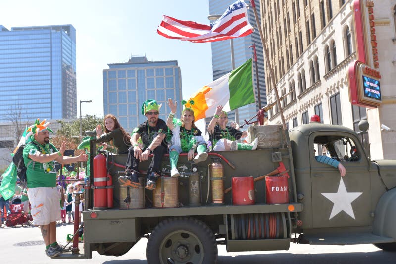 Houston St. Patrick S Parade Editorial Photo Image of march, includes
