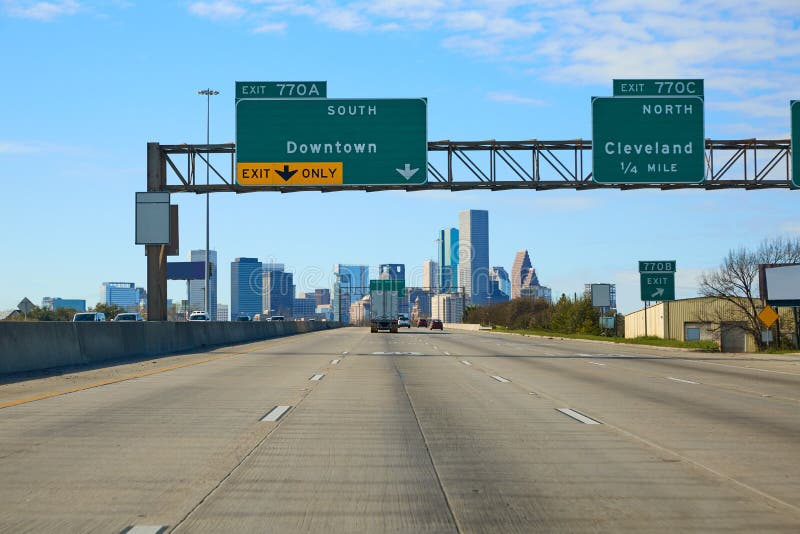 Houston Texas Downtown Road Sign US Stock Photo Image of road, texas