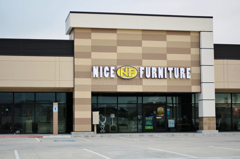 Nice Furniture Store Front In Humble Texas Editorial Image