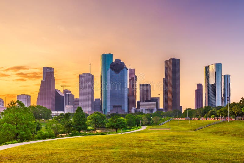 Houston, Texas, USA Skyline Stock Photo Image of scenery, american
