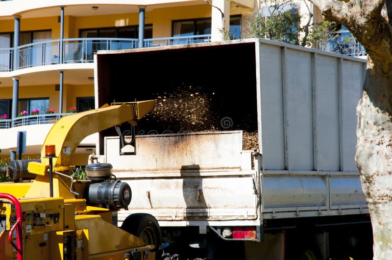 Houten chipper stock foto Houten chipper stock foto