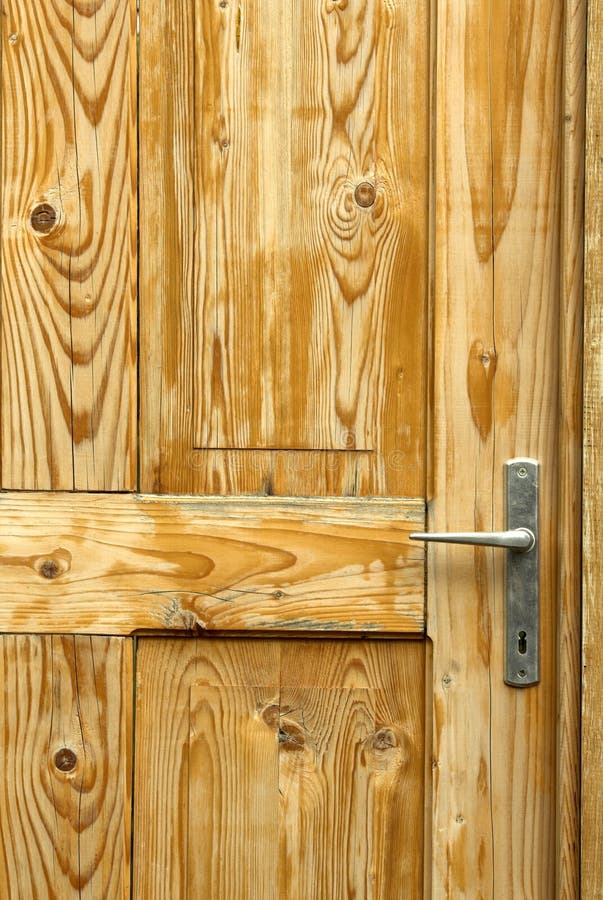 Close up of pine wood door. Close up of pine wood door