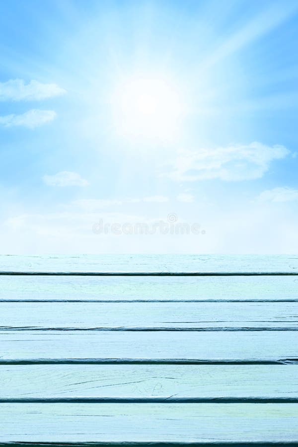 Houten Hemel Blauwe Achtergrond stock fotografie Houten Hemel Blauwe Achtergrond stock fotografie