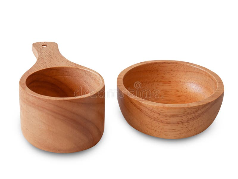 Houten kom Knippende weg stock foto Houten kom Knippende weg stock foto