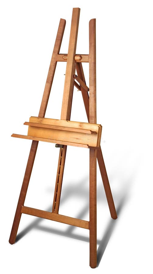 Houten schildersezel Houten schildersezel