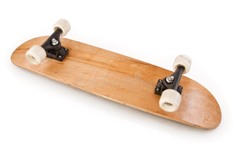 Houten Skateboard ondersteboven stock fotografie Houten Skateboard ondersteboven stock fotografie