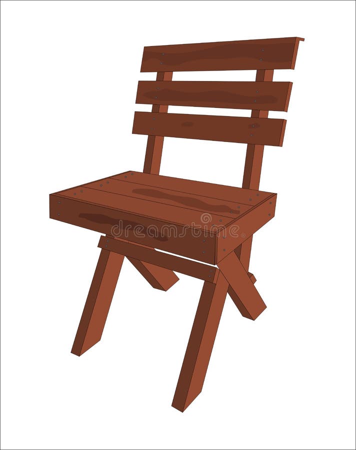 Houten stoel vector illustratie Houten stoel vector illustratie