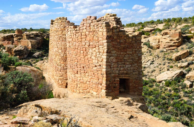 Hovenweep Nationalmonument arkivbilder Hovenweep Nationalmonument arkivbilder
