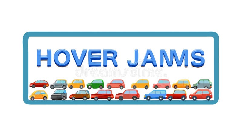 Hover cars on display, futuristic traffic solutions, vector design Generative AI stock illustration