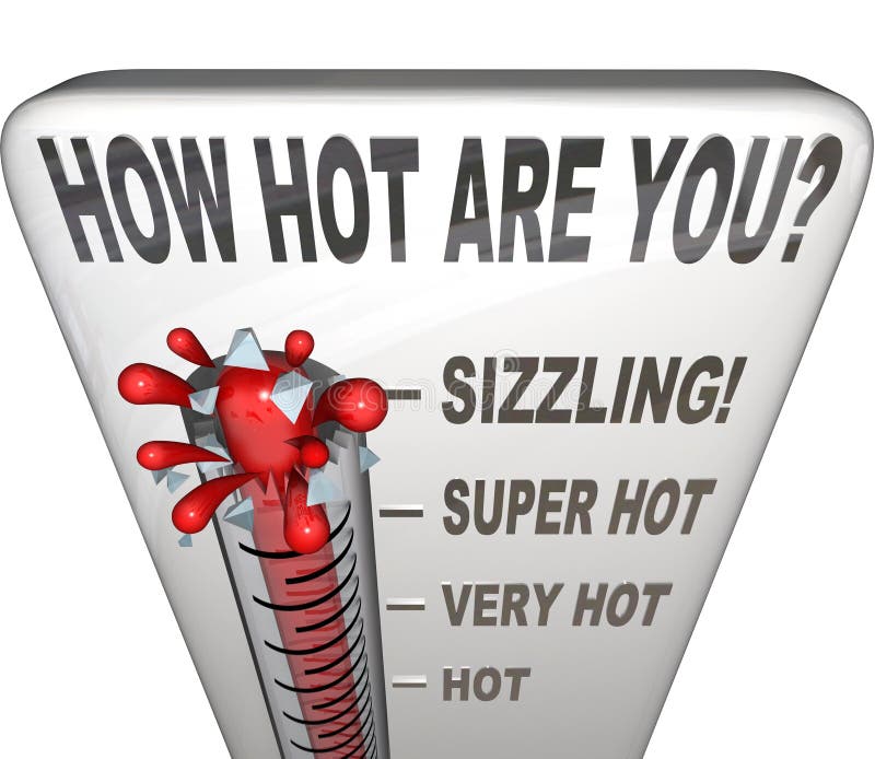 How Hot Are You Words Thermometer Attractive