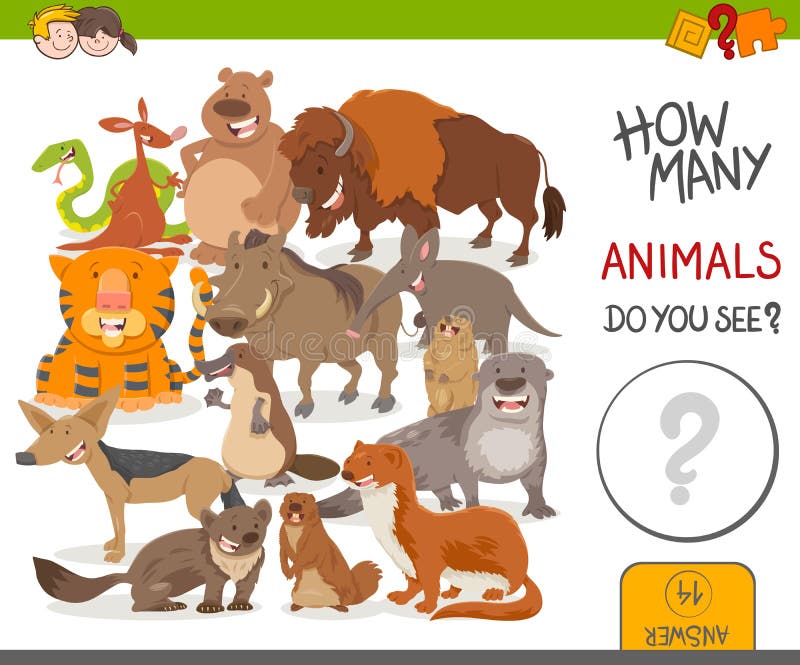How Many Animals Activity Game Stock Vector - Illustration of counting, number: 93570637 How Many Animals Activity Game Stock Vector - Illustration of counting, number: 93570637