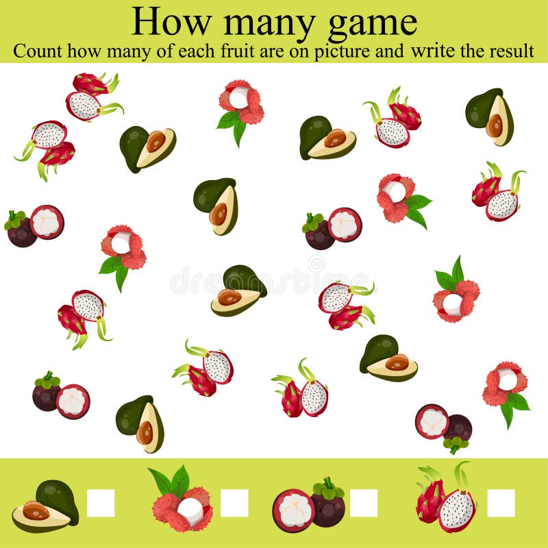 How many objects game royalty free illustration