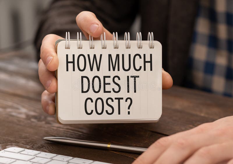 How Much Does It Cost Text Written In The Notebook In Hand Stock Image how-much-does-it-cost-text-written-in-the-notebook-in-hand-stock-image