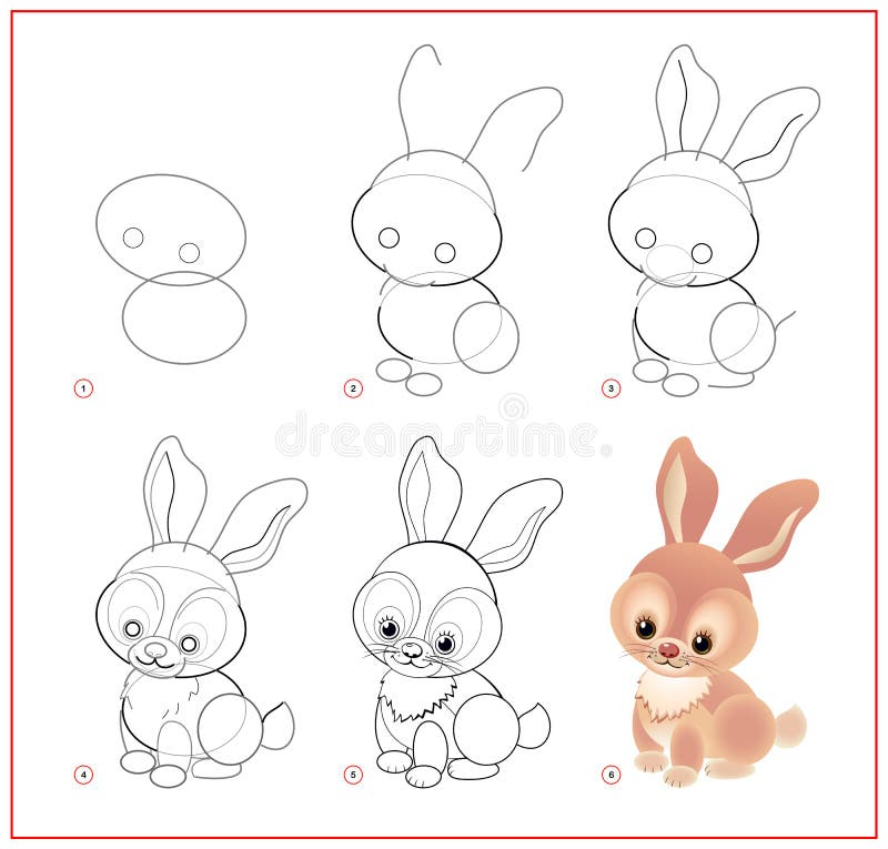 How To Draw A Easter Bunny Step By Step - Kaitlynmasek