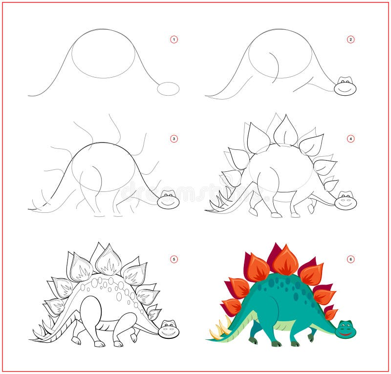 how to draw a dinosaur step by step for beginners