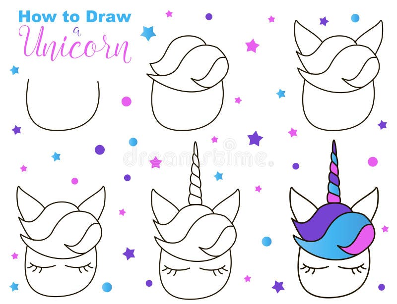 🦄 Kawaii Unicorn Drawing Step By Step | Kawaii Unicorn