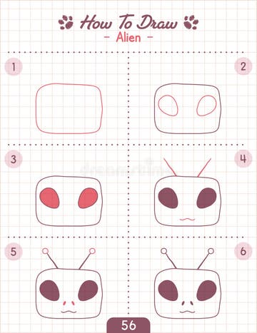 How To Draw Doodle Animal, Cartoon Character Step by Step Drawing