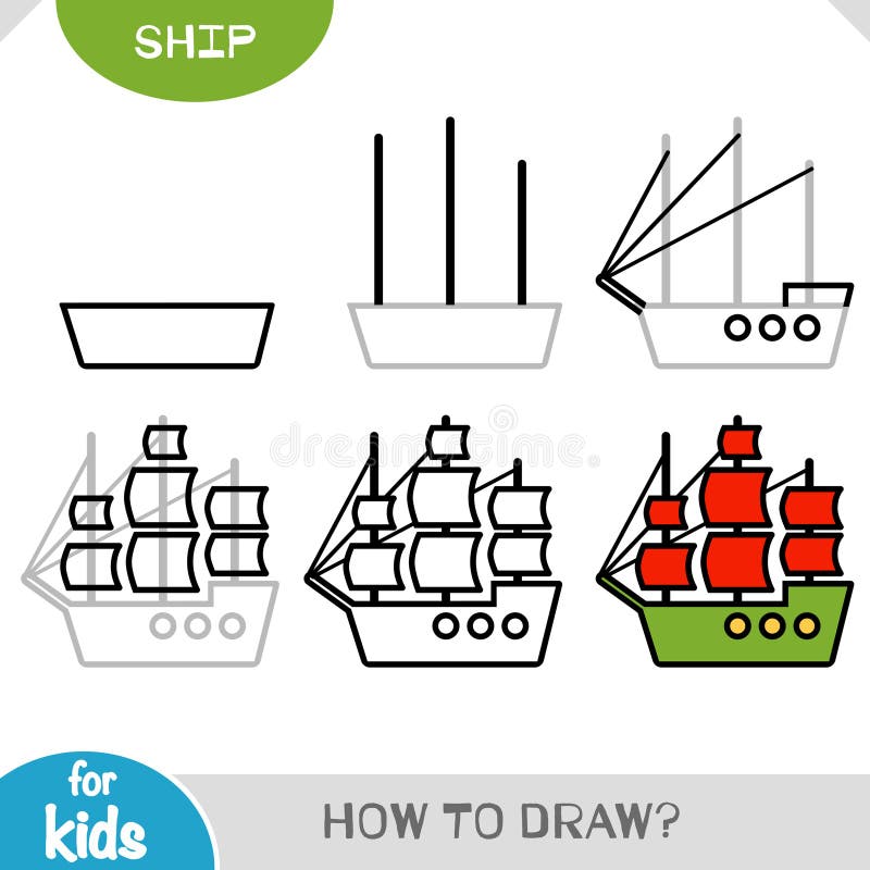 How to draw a Speedboat Drawing Lesson Step by Step 