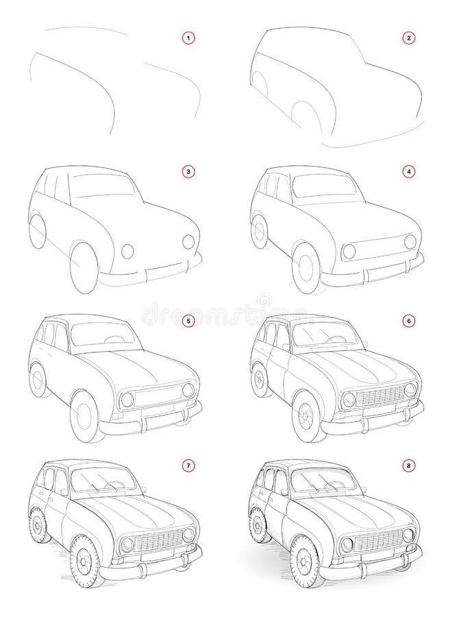 Draw how car to How to