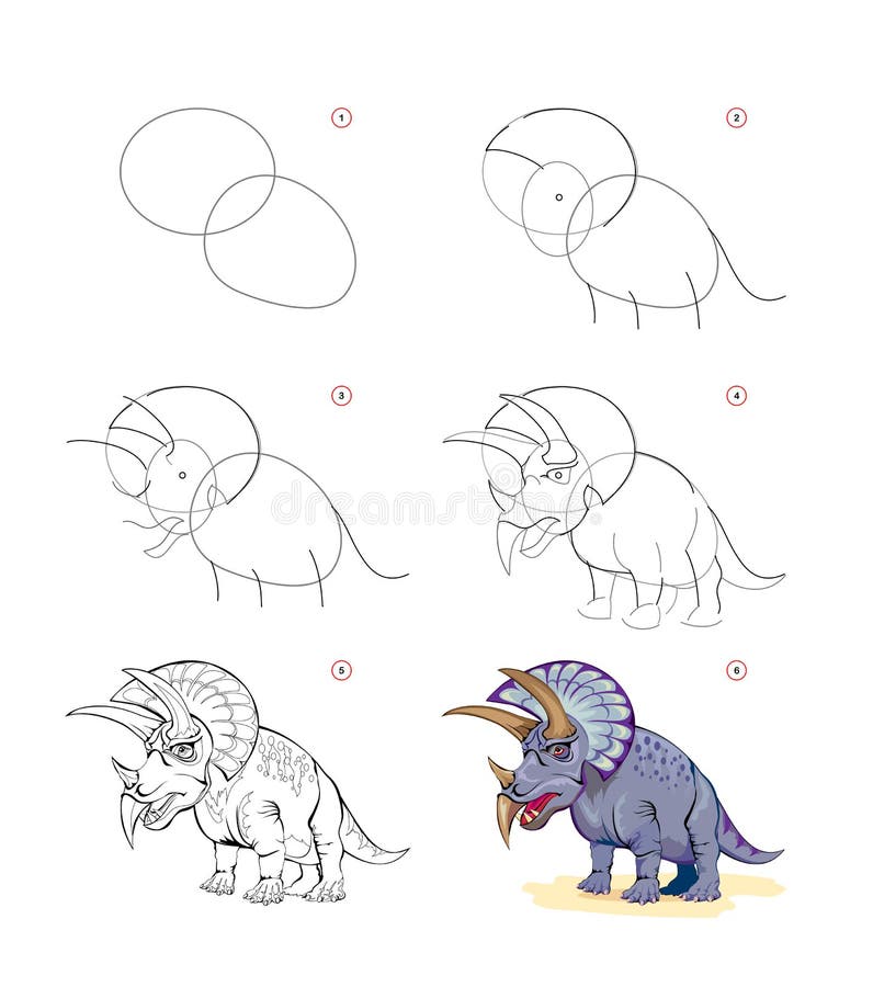 how to draw a dinosaur step by step for beginners