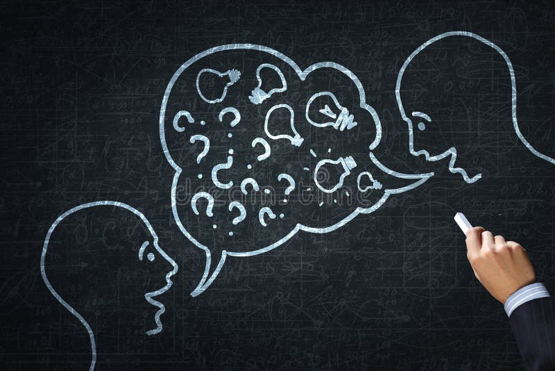 How to keep dialogue going stock photography