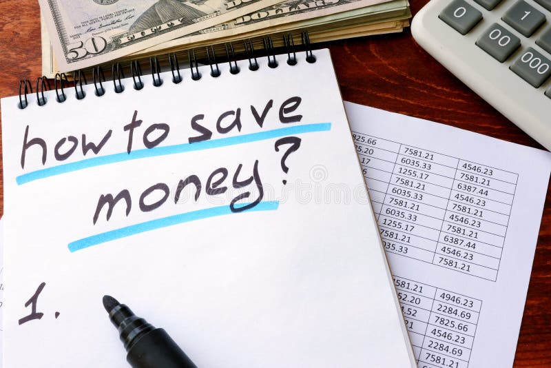 How to save money.