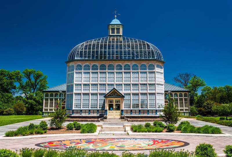 The Howard Peters Rawlings Conservatory, in Druid Hill Park, Baltimore ...