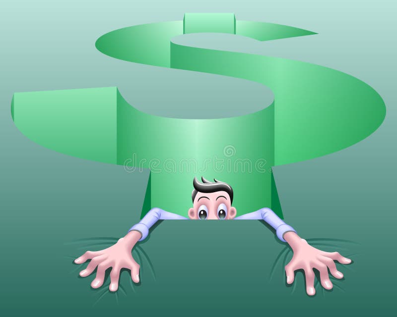 Hoyo del dinero ilustración del vector Hoyo del dinero ilustración del vector