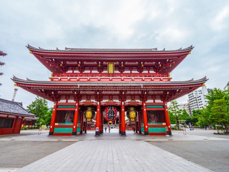 Hozo Mon Gate At Senso Ji Temple In Tokyo Asakusa Tokyo Japan June 12 18 Editorial Photography Image Of City Asian