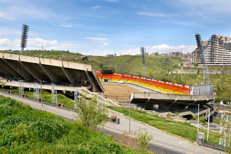Stadium Hrazdan in Yerevan, Armenia Stock Photo Image of outdoor