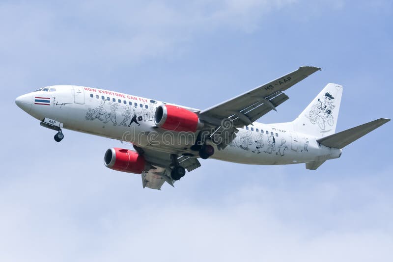 HS-AAP Боинг 737-300 Thaiairasia стоковые изображения rf HS-AAP Боинг 737-300 Thaiairasia стоковые изображения rf