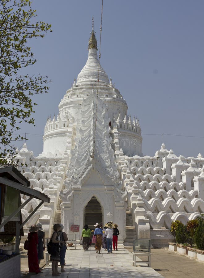 Hsinbyume lub Myatheindan pagoda w Mingun, fotografia stock Hsinbyume lub Myatheindan pagoda w Mingun, fotografia stock