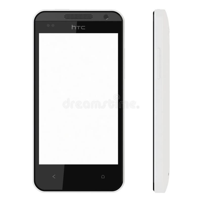 Htc desire 300 310 on white background with blank screen. Htc desire 300 310 on white background with blank screen.