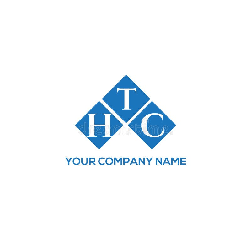 HTC letter logo design on white background. HTC creative initials letter logo concept. HTC letter design