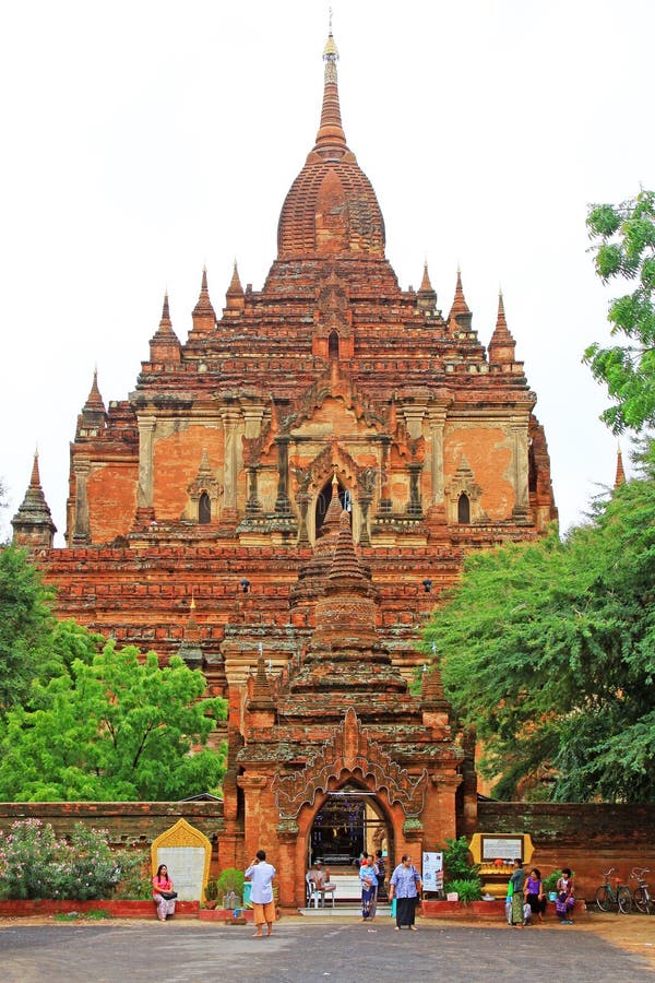 Htilominlo Tempel, Bagan, Myanmar Redaktionelles Stockfoto - Bild von