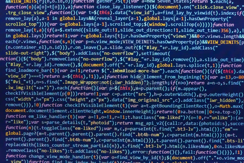 HTML5 en el redactor para el desarrollo del sitio web Concepto del ciberespacio de la codificación Diseño de páginas Web Código p stock de ilustración