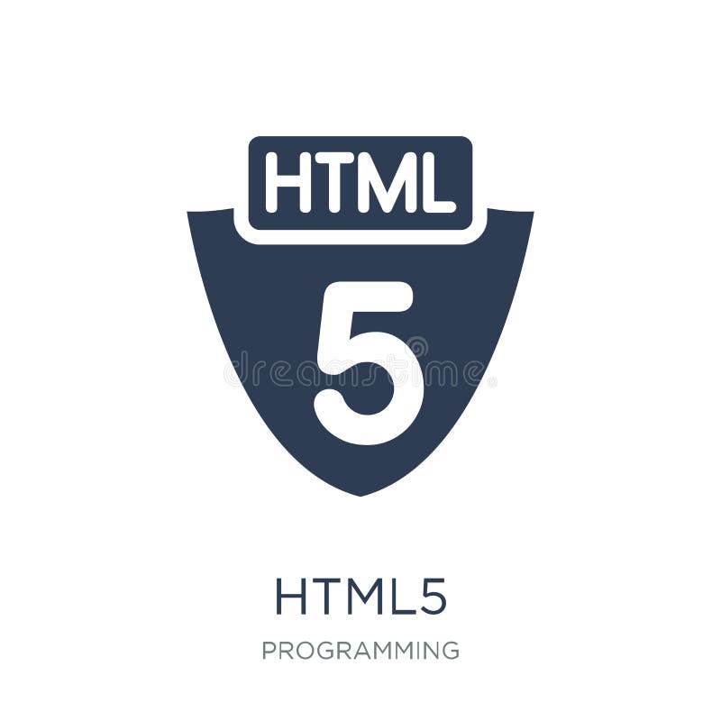 Download Html5 Icon. Trendy Flat Vector Html5 Icon On White ...