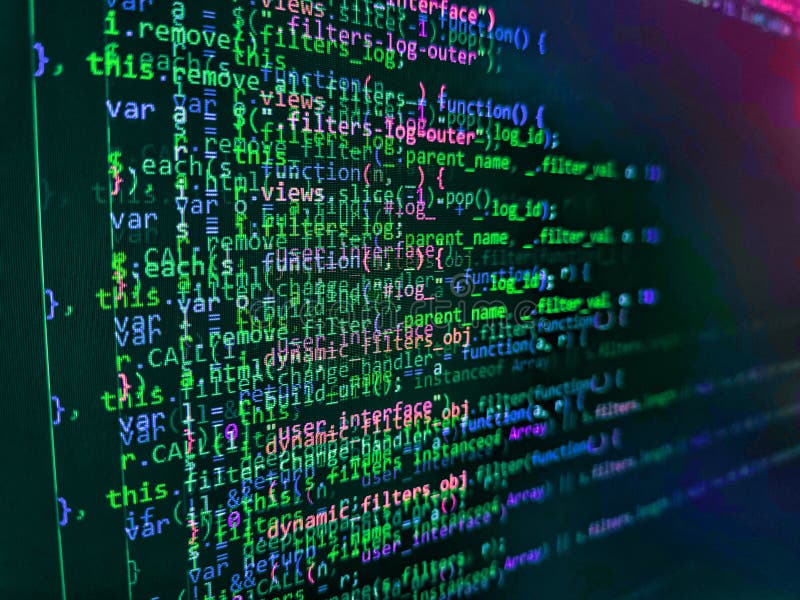 Html5 nell'editor per lo sviluppo di siti Web. background tecnologico digitale con codice binario. programmazione di un concetto d fotografia stock libera da diritti