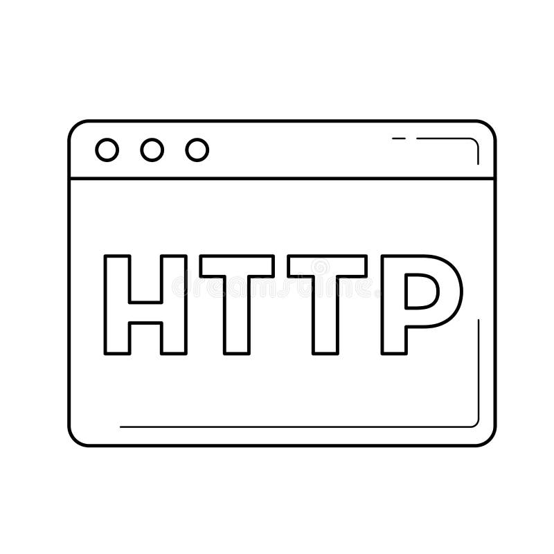 Http line icon. vector illustration
