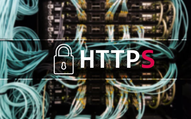 HTTPS, протокол безопасной передачи данных, используемый в World Wide Web стоковые фотографии rf