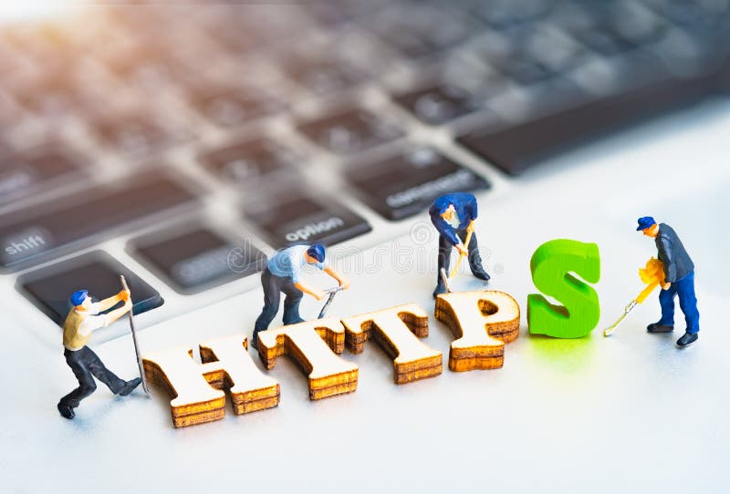 HTTPS. stockfotografi