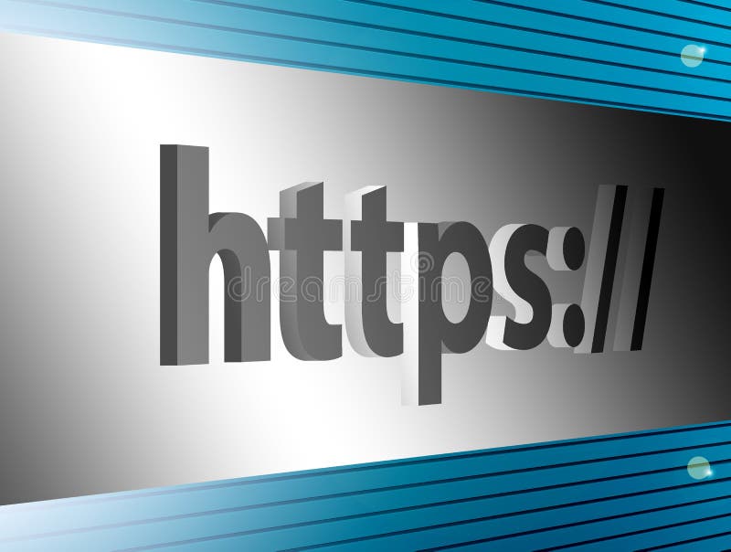 Internet https διανυσματική απεικόνιση