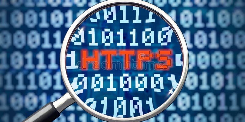 Https πρωτοκόλλου επικοινωνίας απεικόνιση αποθεμάτων