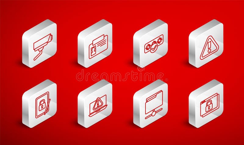 установить линию защиты сайта с помощью https эмблемы защиты пароля в треугольнике ftp иллюстрация штока