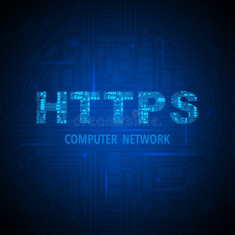 электрический контур https синий фон иллюстрация штока