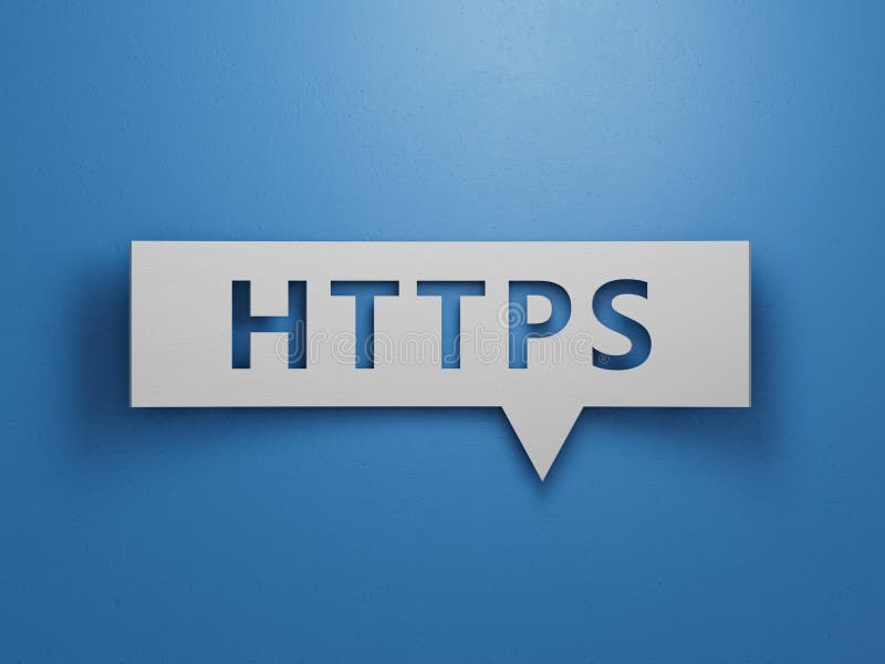 词语 https. 带有字母的小木方块，有可用的复制空间 皇族释放例证
